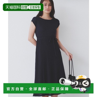 C58 优雅边线针织连衣裙腰带设计显瘦款 1h可退 日本直邮Index女装
