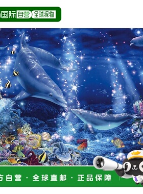 【日本直邮】108片发光拼图Lassen Celebration海豚218.2x25.7cm