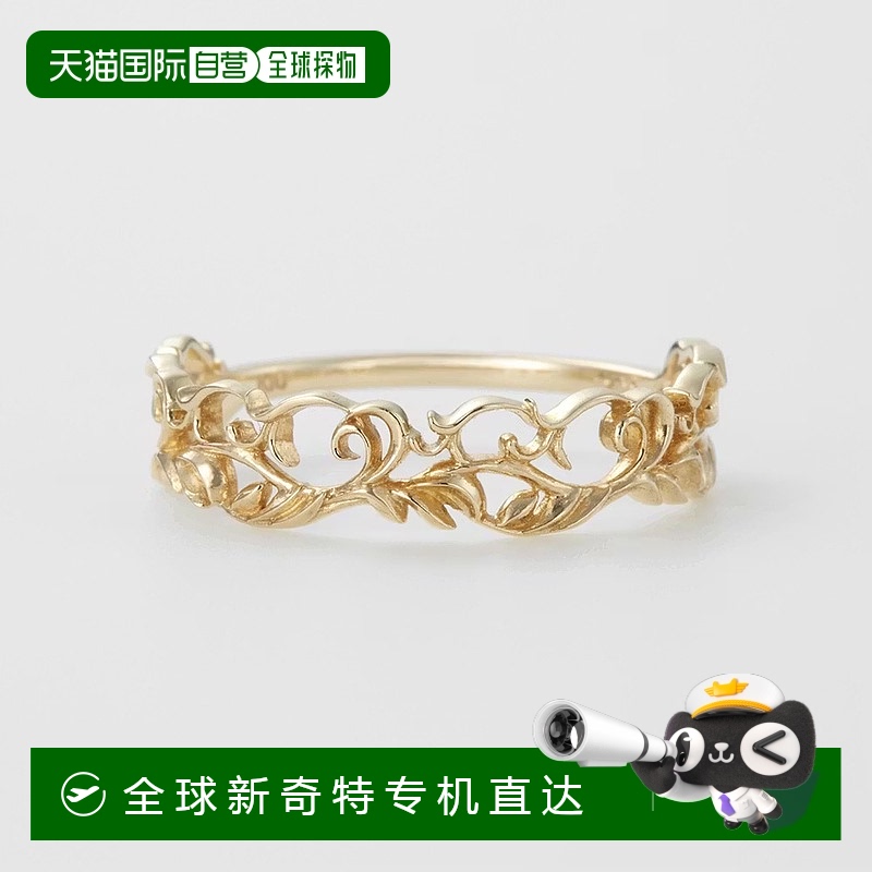 日潮跑腿Agete阿卡朵设计感金戒指韩式镂空气质时尚百搭