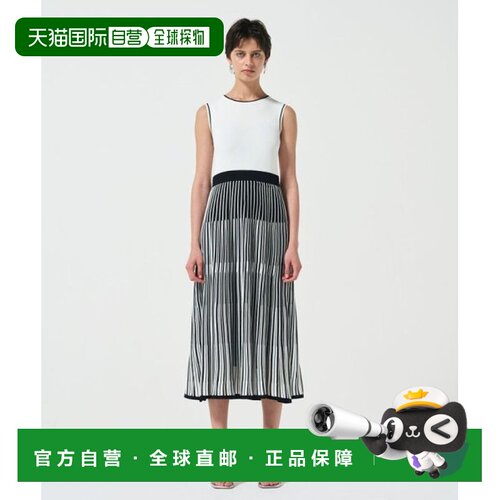 日本直邮GRACE CONTINENTAL 双色蓝针织连衣裙