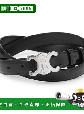 日本直邮CELINE 皮带黑色男士 45aka 3a01 38si MEDIUM 25MM