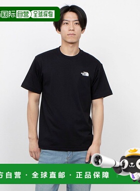 日本直邮 NT 男士短袖后背方形Traverse logoT恤 NT32543 黑色