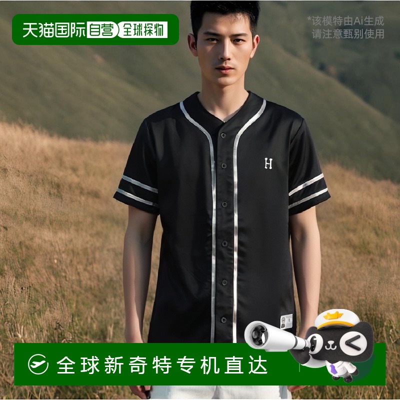 日本直邮 HUF COMMUNITTY 手工棒球球衣 KN00432 上衣棒球球衬衫