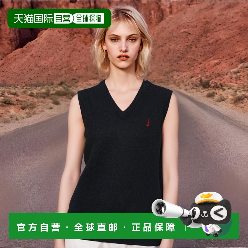 日本直邮EASTBOY背心背心女羊羔毛海军白制服背心针织马甲 206500