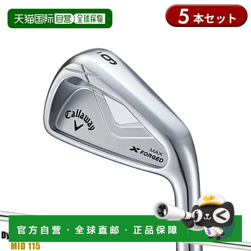 日本直邮Callaway X Forged Max 铁杆套装（5 支铁杆右手款）Dyna