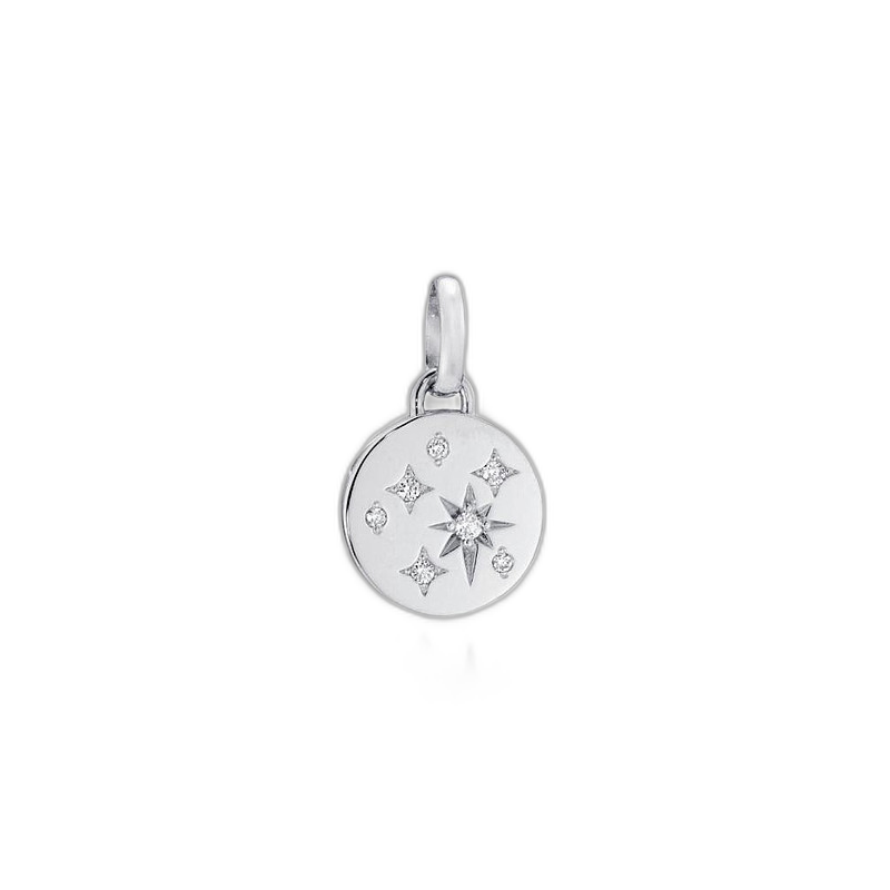 日本直邮日潮 Star Jewelry 铂金星星吊坠链条黄金钻石迷你