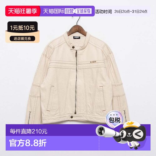 日本直邮NERDY UNI NY DENIM BIKER牛仔机车夹克 [NE8621EU000657