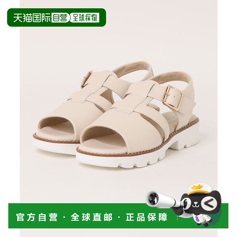 日本直邮Asics Pedala 舒适柔软 沙滩凉鞋 女款 卡其色