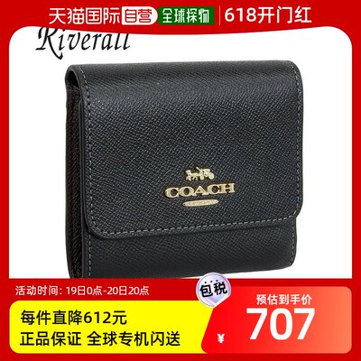 日本直邮Coach 女士 双折钱包 CF427IMBLK