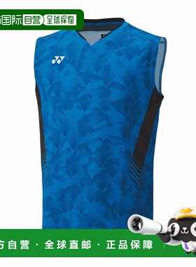 日本直邮Yonex 男士比赛衬衫 无袖网球比赛衬衫 10658-002 男士