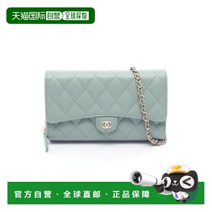日本直邮中古Chanel香奈儿女包A级95新chain walletWOC链条钱包斜