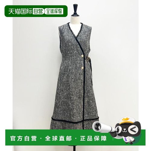 1h可退 日本直邮Noela 流苏边线粗花呢连衣裙