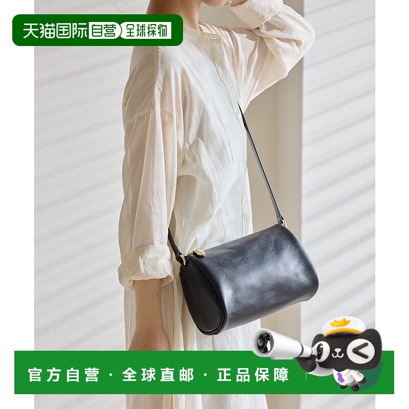 1h可退 日本直邮gemeil 女士牛皮革质感蛋形3WAY斜挎包（CE-1598