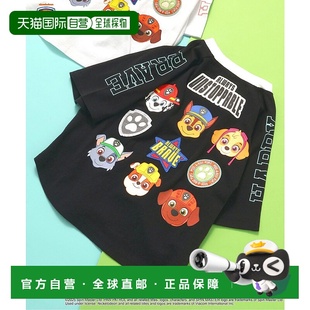 J307A25 全棉刺绣小狗图案T恤 1h可退 日本直邮BREEZE儿童夏季