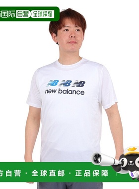 日本直邮 New Balance 聚酯训练半袖T恤 AMT41001-WT 短袖T恤速干