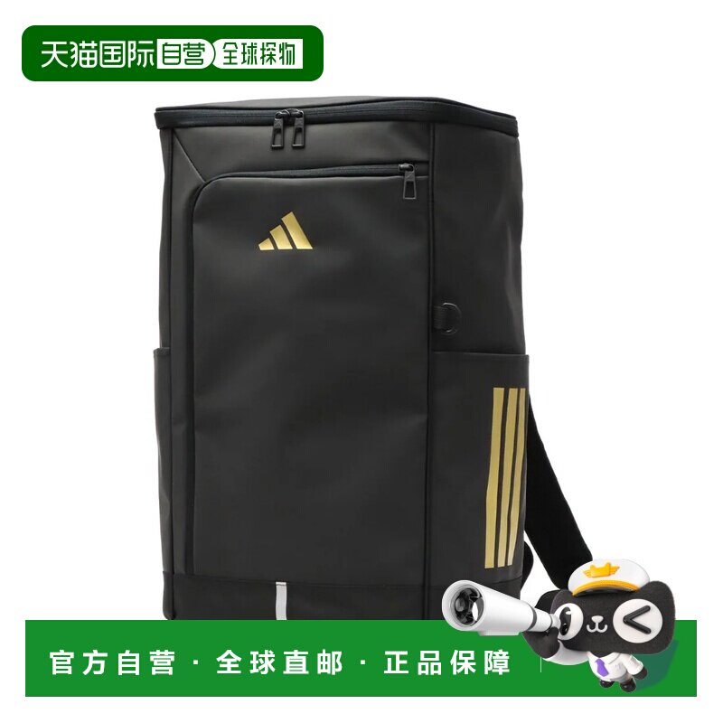 日本直邮adidas 男士女士双肩包大容量上学黑色背包时尚轻便品牌6