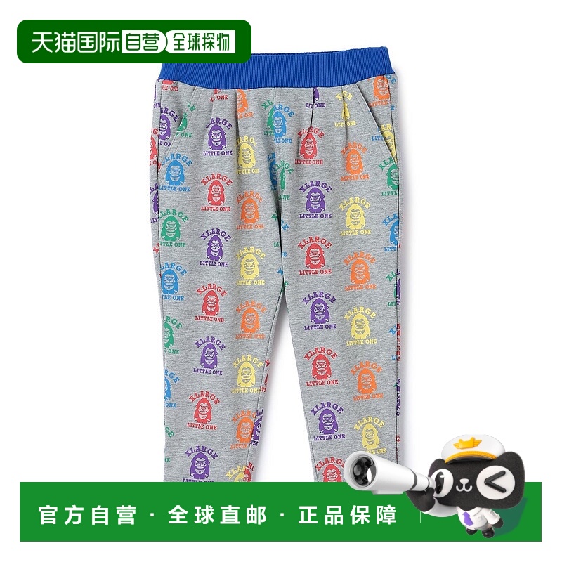 1h可退 日本直邮XLARGE KIDS儿童宽松彩色趣味大猩猩印花 legging