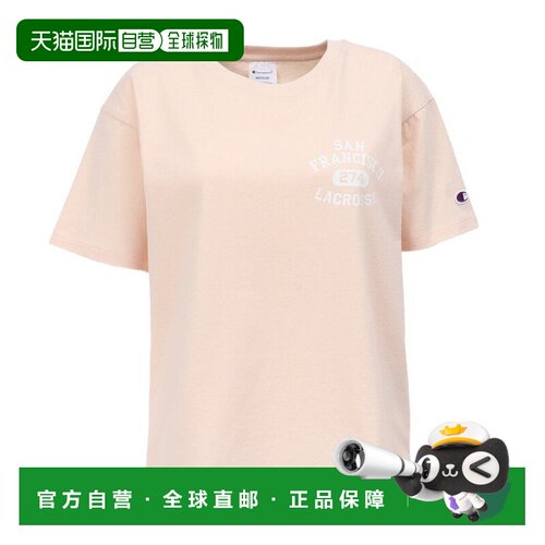日本直邮Champion 冠军女士WBS RELAX COLLEGE半袖印花T恤CW-D326