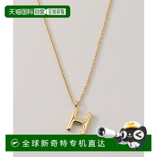 雕刻风 1h可退 女士 日本直邮JOSEPHINE 小写字母H吊坠项 STUDIO