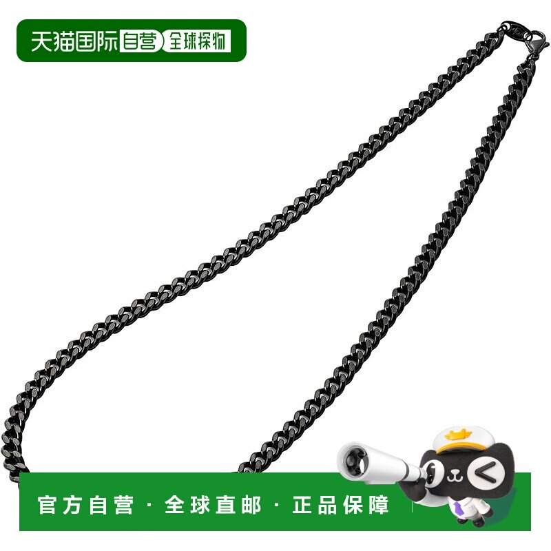 【日本直邮】法藤碳化钛链条项链 65cm 纯钛材质 碳化钛涂层 黑色