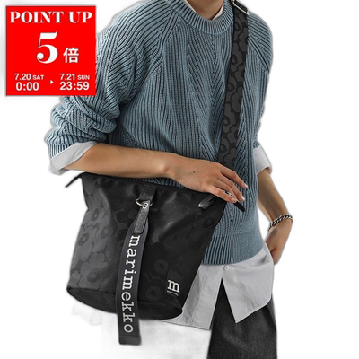 日本直邮Marimekko女士水桶包拉链徽标包正品百搭流行感情人礼物