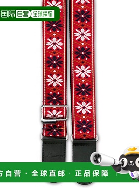自营｜MORRIS吉他背带莫里斯maurice吉他背带红色MS2000尼龙皮革