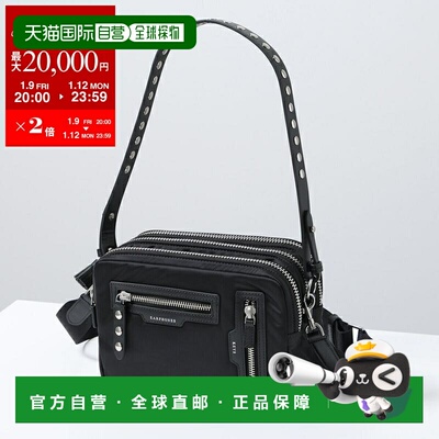 日本直邮Anya Hindarch 女士三铆钉斜挎包204941三拉链铆钉斜挎包