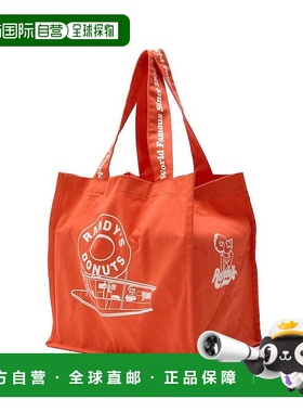 1h可退 日本直邮Randy’s Donut 男女同款 大容量帆布托特包 印花