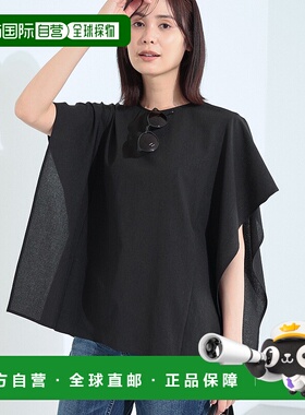 1h可退 日本直邮INDIVI 女装 吸水速干方领透气凉感女士短袖衬衫