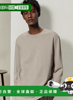 日潮跑腿GU极优 柔软棉质圆领T恤长袖 09 BLACK MEN 3XL 351327