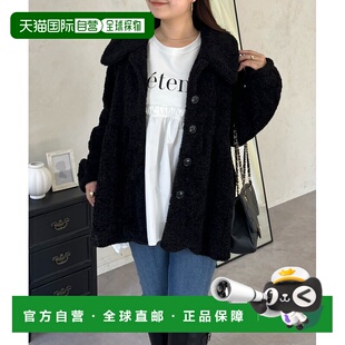 1h可退 日本直邮prose verse 女装宽松佩plum毛绒外套 半高领双口