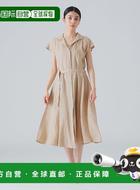 1h可退 日本直邮ROBERT FRIEDMAN 女士麻料无袖连衣裙 6426152724