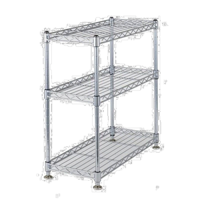 【日本直邮】Luminous夜光轻迷你3层防锈厨房架 45.5x20.5x46.5cm