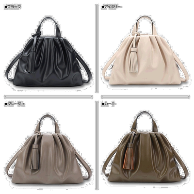 日本直邮UNGRID 女士时尚软式手提包单肩包52620B正品高端 高级感