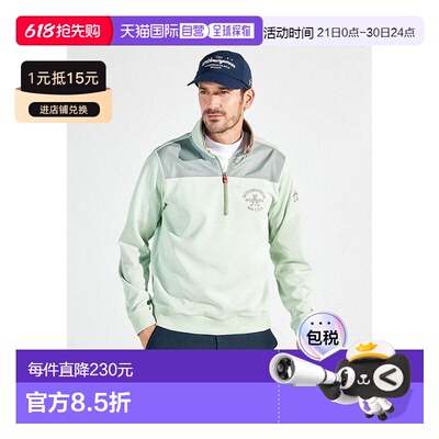 日本直邮 Mansing Ware 360°Stretch Hybrid Half Zip Sweatshir