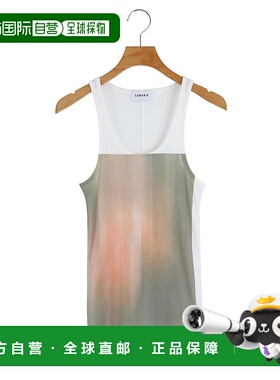 1h可退 日本直邮TANAKA 女士花卉印花棉质背心 ST141PR新款