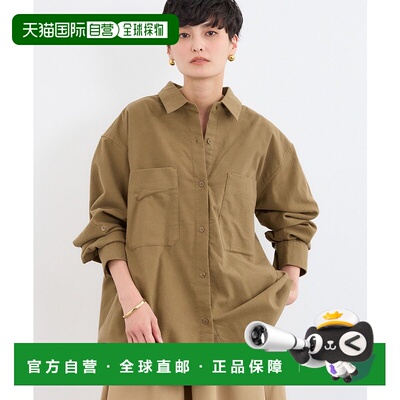 1h可退 日本直邮BARNYARDSTORM 女装 全棉半绒衬衫 手洗可宽松女