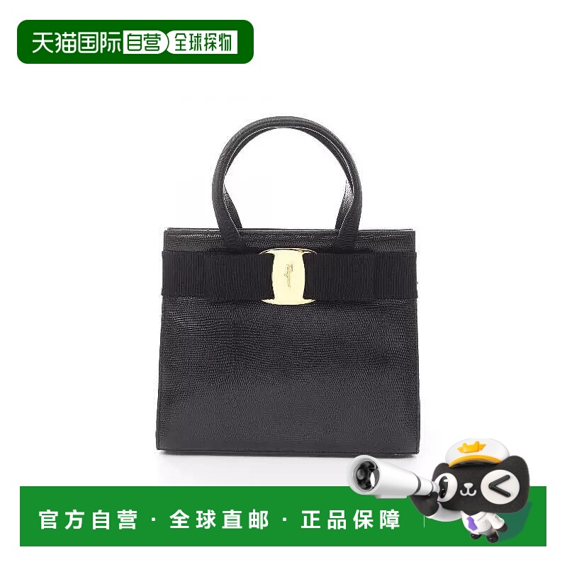 日本直邮中古Ferragamo菲拉格慕女包B级9新handbag手提包牛皮手提