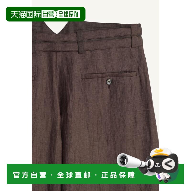 日本直邮Zara带腰带的阔腿裤休闲裤