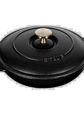 【日本直邮】Staub珐宝 珐琅双柄圆形浅锅20cm IH适用铸铁锅焖煮