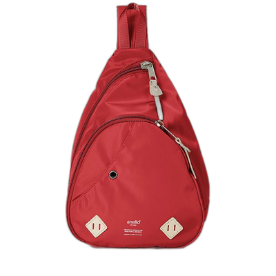 【日本直邮】Anello女士包袋标识打印城市的从AT-S0231红色背包