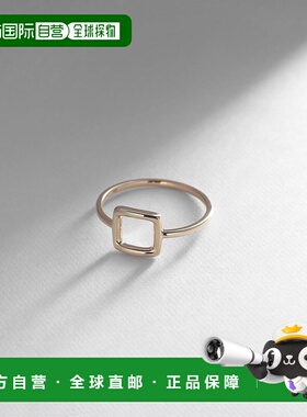 日潮跑腿COCOSHNIK 方形开口戒指宝石图章
