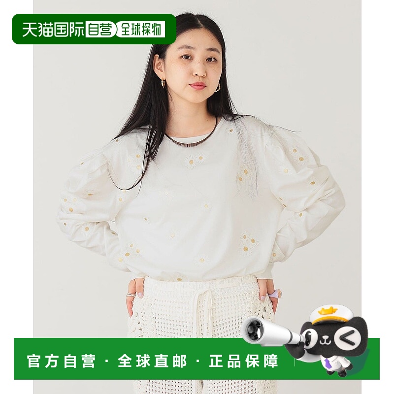 1h可退 日本直邮BEAMS COUTURE 女装 花卉印花 宽松长袖T恤 18140