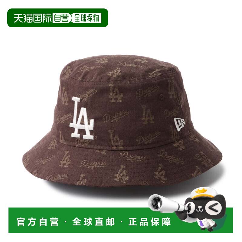 日本直邮MLB 刺绣 洛杉矶道奇队 棕色 渔夫帽图片