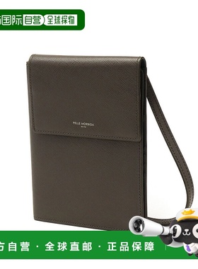 日本直邮 PELLE MORBIDA Barca Barca 斜挎包护照套颈部旅行 Saff