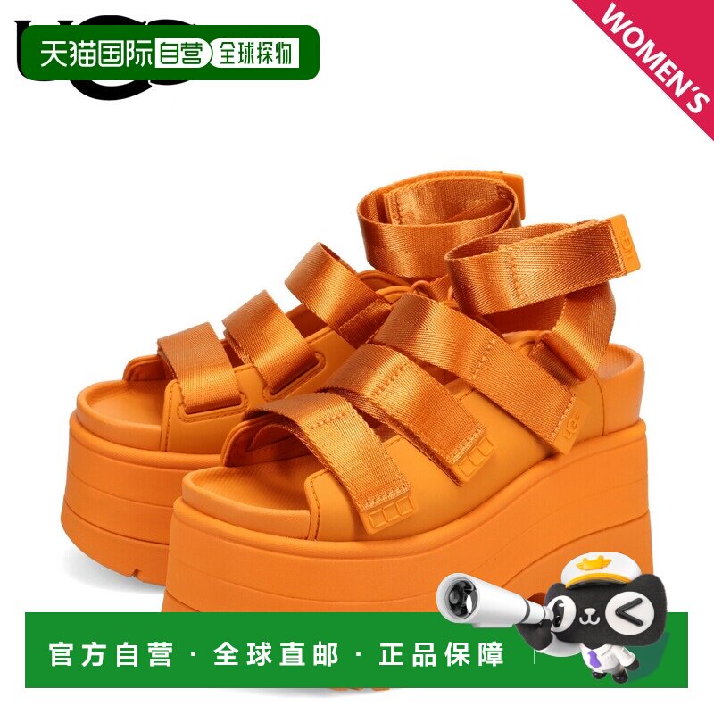 日本直邮UGG 凉鞋系带凉鞋Golden Rise女款厚底W GOLDENRISE深橙1图片