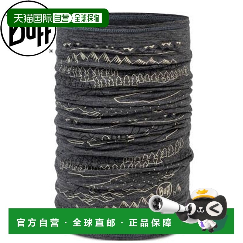 日本直邮BUFF 美利奴轻盈印花 EIRIK 灰色围脖这款围脖采用符合道