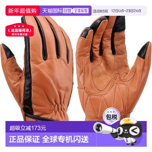 【日本直邮】Daytona 四季摩托车手套 牛革皮手套 棕色 HBG-109