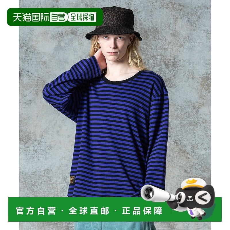 1h可退 日本直邮glamb 男女同款宽松领口长袖T恤 GB0325/CS17