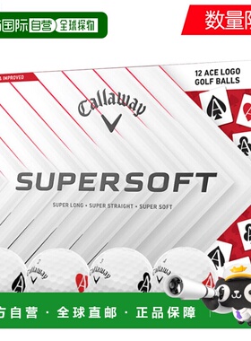 日本直邮卡拉威 SUPERSOFT Aces 高尔夫球12 个装（12 个）限量供